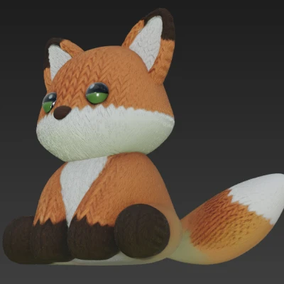 Cáo Đan Len Dễ Thương (Cute Knitted Fox)