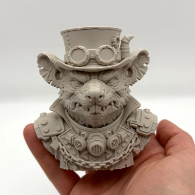Tượng Bust Chuột Steampunk (Rat Steampunk Bust)