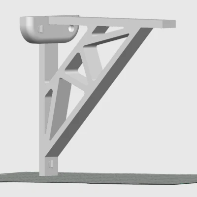 Tay đỡ kệ (Shelve bracket) – Khung space frame chắc chắn