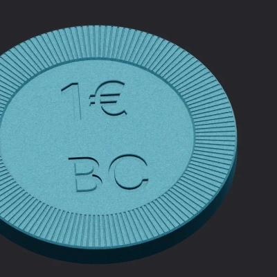 Token xe đẩy mua sắm – Bản sao 1 Euro