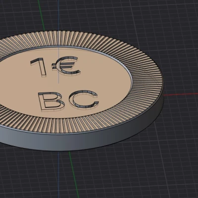 Token xe đẩy mua sắm – Bản sao 1 Euro