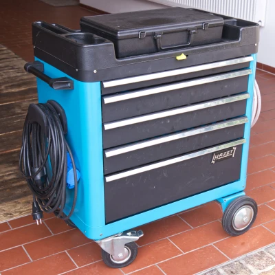 Giá đỡ dây cáp & ống khí nén cho xe đẩy dụng cụ Hazet