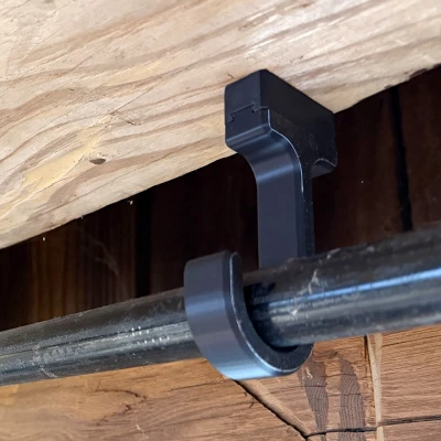 Móc treo kẹp ống 3/4" với mount dovetail giấu vít