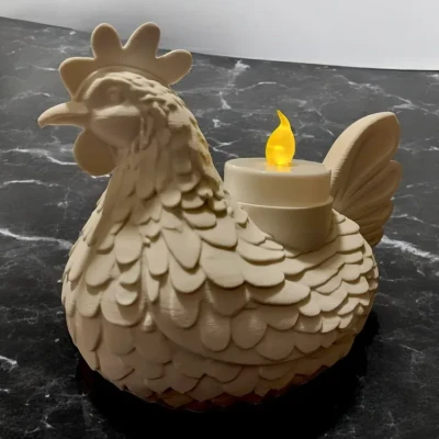 Giá đỡ nến hình gà (Chicken candle holder)