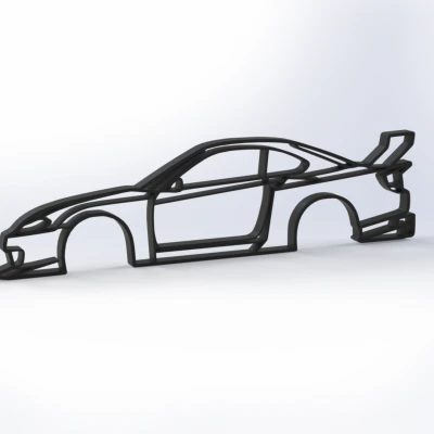 LB-Super Silhouette S15 SILVIA 2D Wall Art Nissan