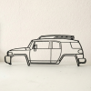Toyota FJ Cruiser 2D Wall Art – Tranh Treo Tường Dạng Outline - Thumbnail 3