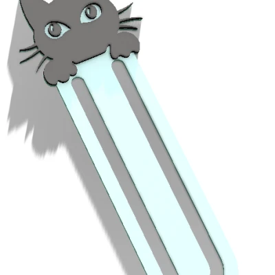 Kẹp Đánh Dấu Sách Mèo – Kẹp Đánh Dấu Sách 3D Dễ Thương & Tiện Dụng (In Nhanh!)