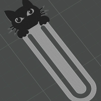 Kẹp Đánh Dấu Sách Mèo – Kẹp Đánh Dấu Sách 3D Dễ Thương & Tiện Dụng (In Nhanh!)