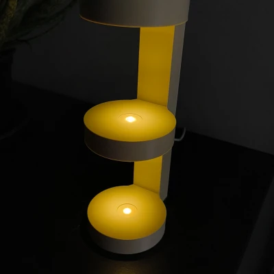 Kệ trưng bày xếp chồng có đèn