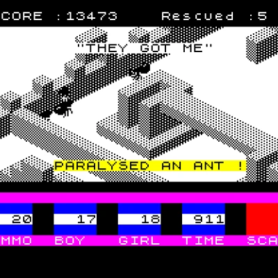Bản đồ Ant Attack (1983) – game isometric trên ZX Spectrum