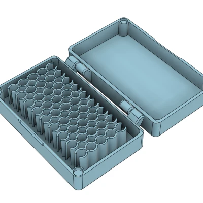 Hộp Nozzle Trơn (print-in-place, MK8/V6/Volcano, remix dùng nam châm)