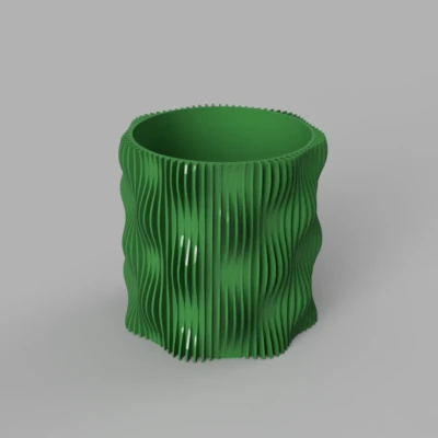 Wave ribs vase – Bình hoa gân sóng