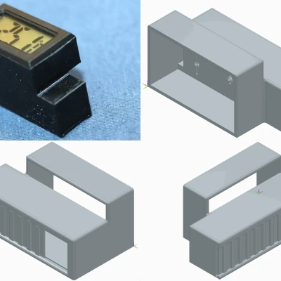 Vỏ tối giản cho thermometer hygrometer dùng pin AA (Mignon)