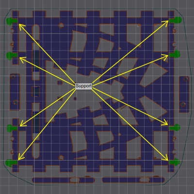 Công tắc chuyển hướng Double Crossover cho đường ray tàu LEGO