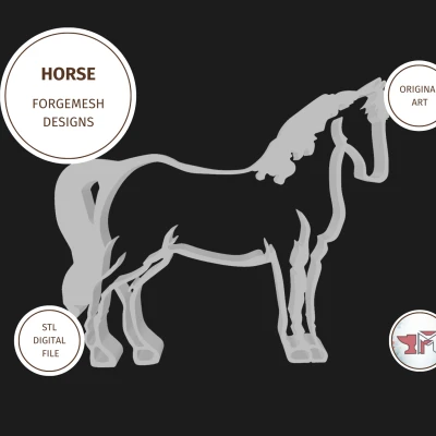 Farm Animal - Horse STL (Mẫu Ngựa)