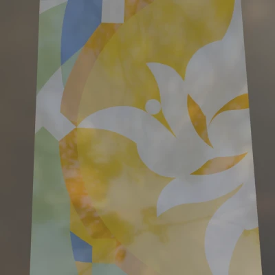 GeoGlass - Hoa Nửa Vòng (Half Ring Flower)