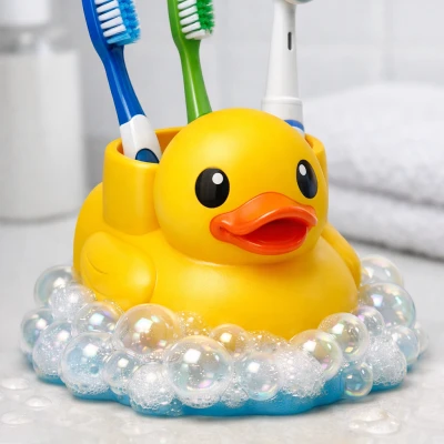 Giá đỡ bàn chải đánh răng hình vịt con (Duck Toothbrush Holder)