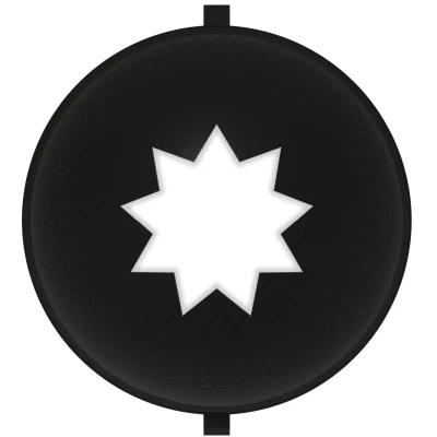 Golf - Stencil Bóng Golf (Insert) Tôn giáo - Baha'i - Sao 9 Cánh