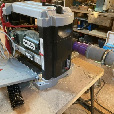 Adapter hút bụi tùy chỉnh cho máy bào Metabo (Custom Dust Extraction Adapter)