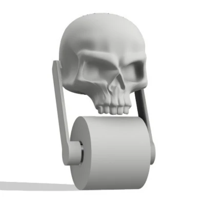 Giá Treo Giấy Vệ Sinh Hộp Sọ (Skull Toilet Paper Holder)