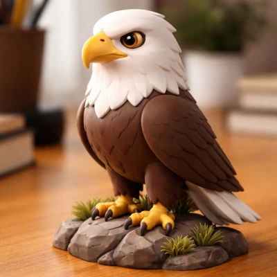 CUTE EAGLE – Mô hình đại bàng nguyên khối (One Piece)