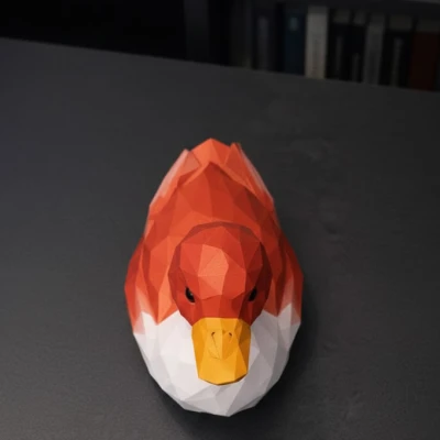 Vịt Hình Học (Low Poly) – Geometric Duck Figure