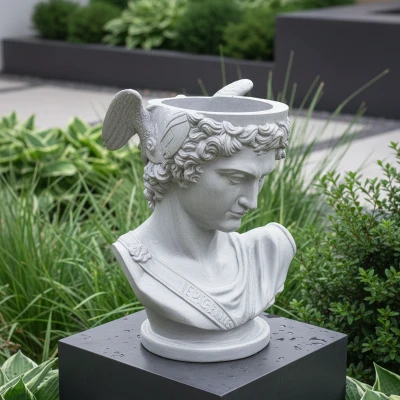 Chậu trồng cây tượng bán thân Perseus (Perse)