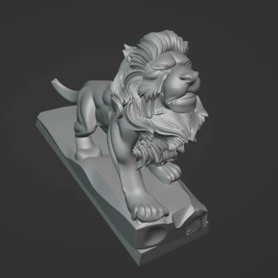 Tượng sư tử (lion sculpt)