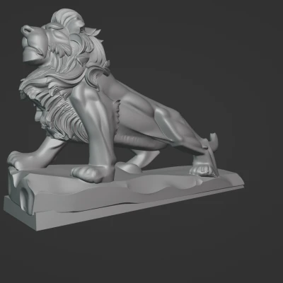 Tượng sư tử (lion sculpt)