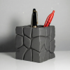 Khối Đá Nham Thạch (Lava Stone Cube) – Ống Cắm Bút Hiện Đại - Thumbnail 8