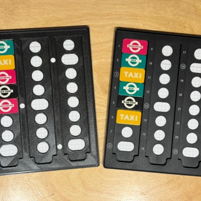 Scotland Yard bản gốc - Bảng ghi Mister X (Register)