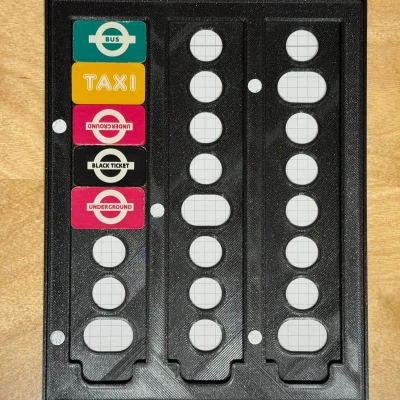 Scotland Yard bản gốc - Bảng ghi Mister X (Register)