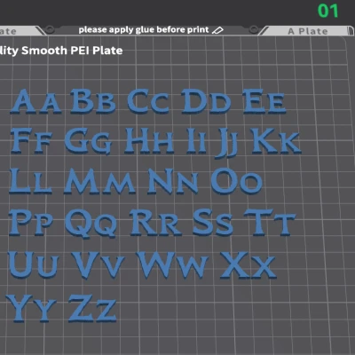 Bộ chữ và số phong cách phim Avatar (3D printable)