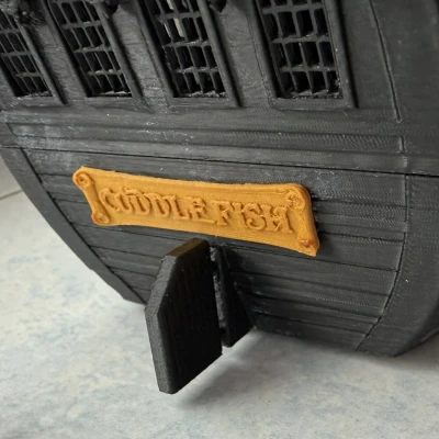 Spanker + Rudder cho thuyền cướp biển Galleon