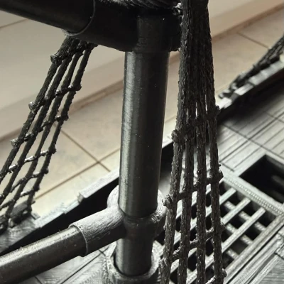 Spanker + Rudder cho thuyền cướp biển Galleon