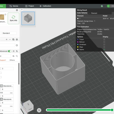 Hộp Đựng Bông Tẩy Trang & Tăm Bông Gridfinity Cho Phòng Tắm