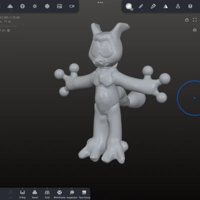 Tượng Mewtwo phong cách stylized