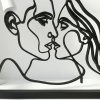 Minimalist Kiss - Decor Tình Yêu Wire Art Nét Liền Hiện Đại - Thumbnail 2