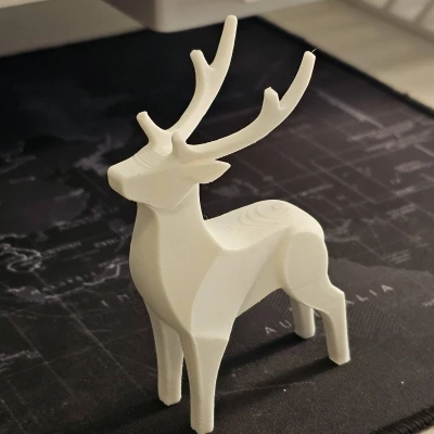 Cặp Tuần Lộc Giáng Sinh (Christmas reindeers) In 3D