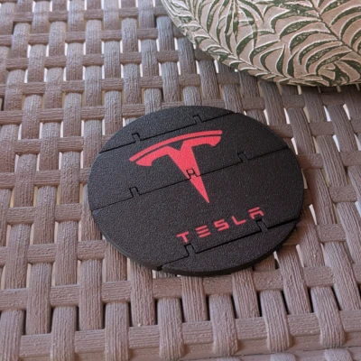 Coaster Flexi Logo Tesla