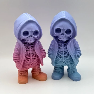 Tượng Bộ Xương "Chất Chơi" Trong Hoodie