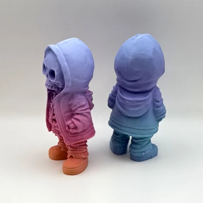 Tượng Bộ Xương "Chất Chơi" Trong Hoodie