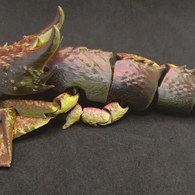 Đồ chơi rồng Baby Smaug khớp nối (Articulated) in liền