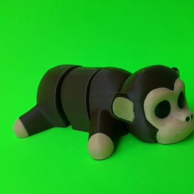 Khỉ Articulated Dễ Thương – Flexi Fidget Animal Toy
