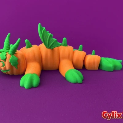 Flexi Pumpkin Dragon | Đồ chơi Halloween khớp cử động