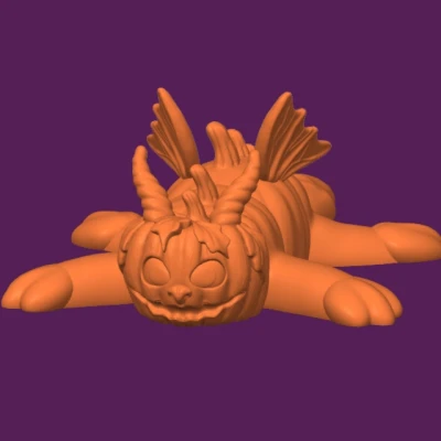 Flexi Pumpkin Dragon | Đồ chơi Halloween khớp cử động