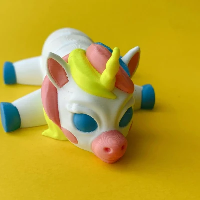 Unicorn 3D In Place Articulated – Đồ chơi Flexi dễ thương