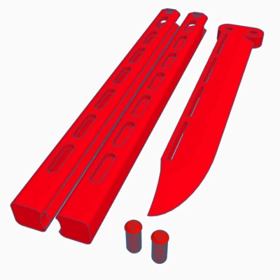 Butterfly Knife V3 (Balisong dùng ốc vít)