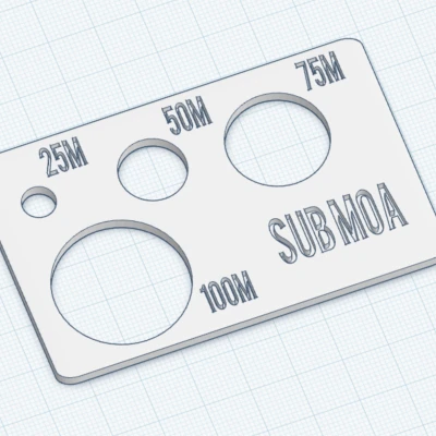 SubMOA Card (metric) – Thước đo dạng thẻ hệ mét