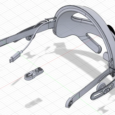 Dây đeo âm thanh Bigscreen Beyond - Dữ liệu CAD chính thức
